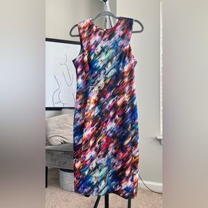 Calvin Klein Multicolor Scuba Sheath Dress Size 6